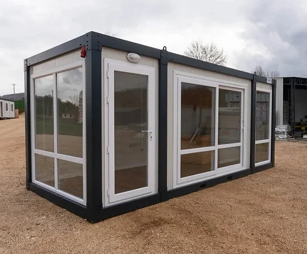 Wohncontainer Glascontainer 20 Fuß